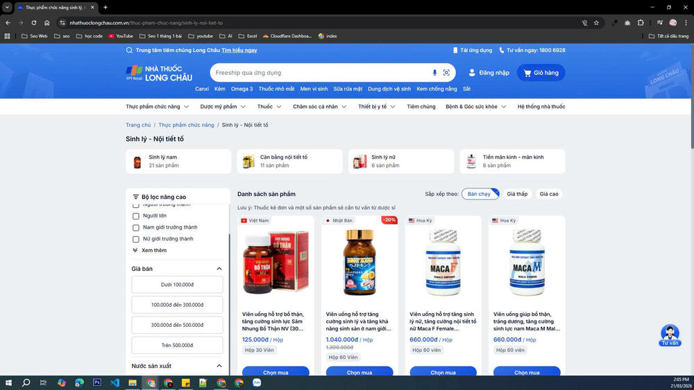 Nhà Thuốc Long Châu - Sản phẩm an toàn hiệu quả